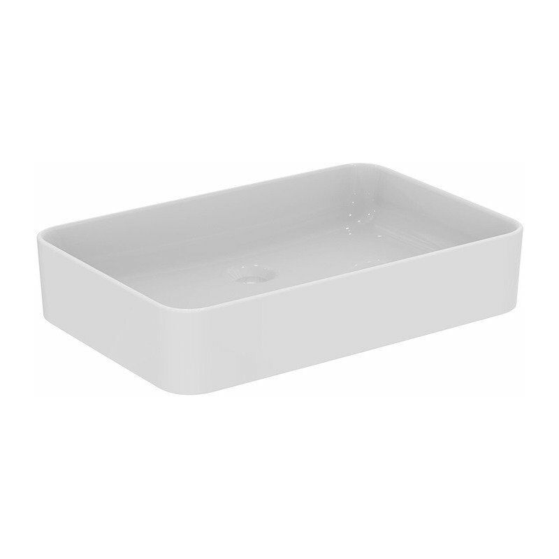 

Lavabo CONCA 600x400x110mm blanco con Plus, sin orificio para grifería, sin rebosadero STANDARD - Ideal