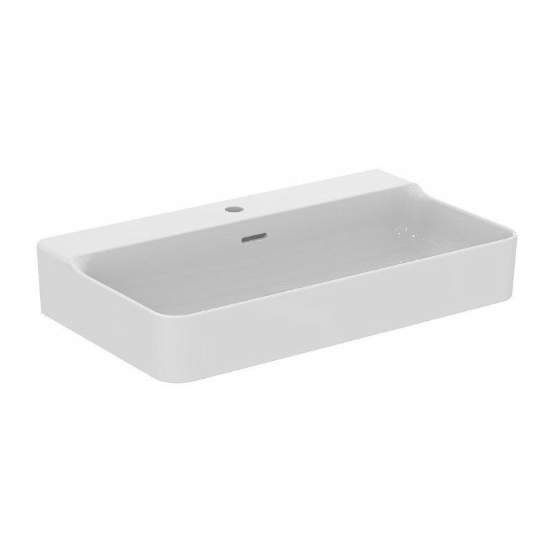 

Lavabo CONCA 800x450x165mm blanco 1 orificio para grifería, con rebosadero IDEAL STANDARD