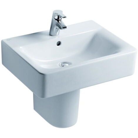 Lavabo CONNECT CUBE avec trop-plein 550 mm blanc IDEAL STANDARD