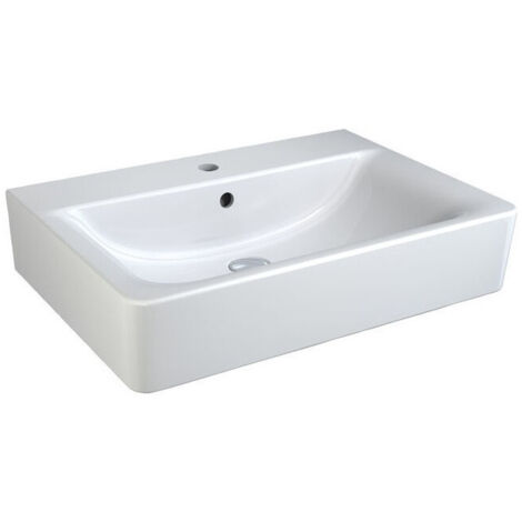 Lavabo CONNECT CUBE avec trop-plein 650 mm blanc IDEAL STANDARD