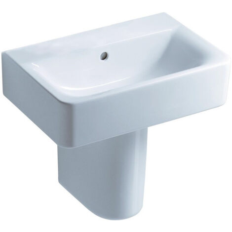 Lavabo CONNECT CUBE sans trou pour robinet compact, 550 x 375 x 175 mm blanc IDEAL STANDARD