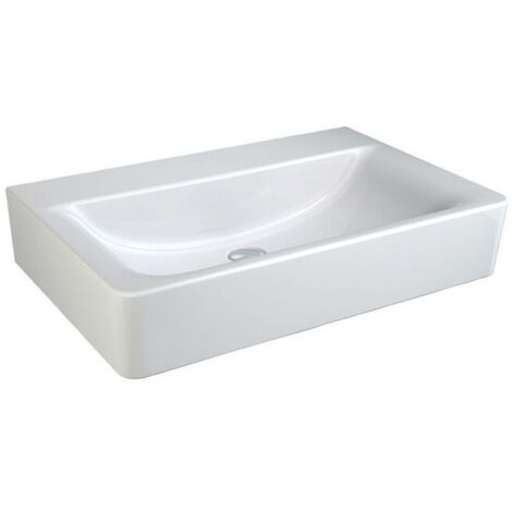 Lavabo CONNECT CUBE sans trou pour robinetterie et trop-plein 550 mm blanc IDEAL STANDARD