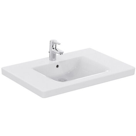 Lavabo CONNECT FREEDOM accessible en fauteuil roulant 800 x 555 x 165 mm blanc IDEAL STANDARD