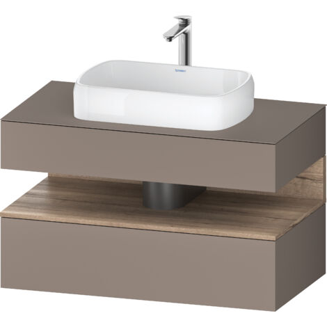 Lavabo consola Collection One de Duravit, 1 extraíble, 1 cajón,