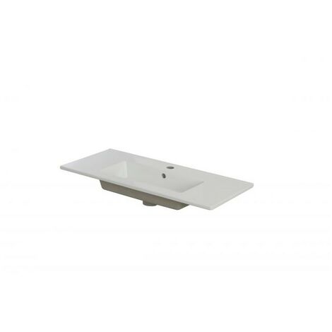 Lavabo console Slim en céramique 80x37x h17 cm