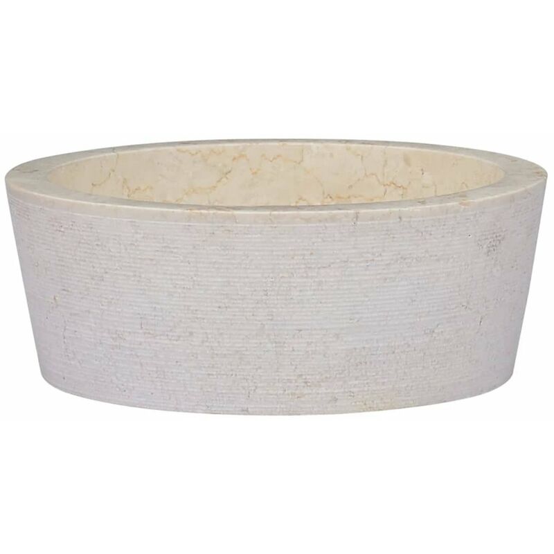 

Lavabo crema marmol Ø40x15 cm