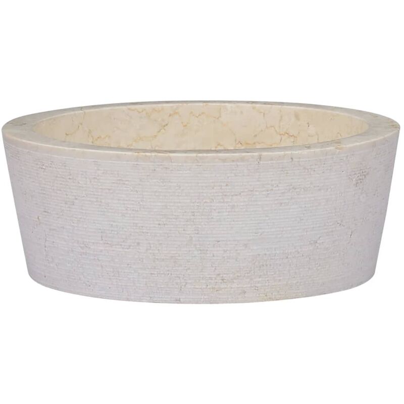 

Lavabo crema mármol Ø40x15 cm