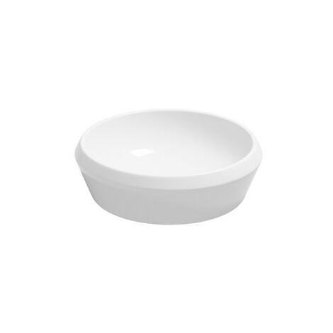 Lavabo Cruise appoggio 45x45 tondo in ceramica bianco lucido di