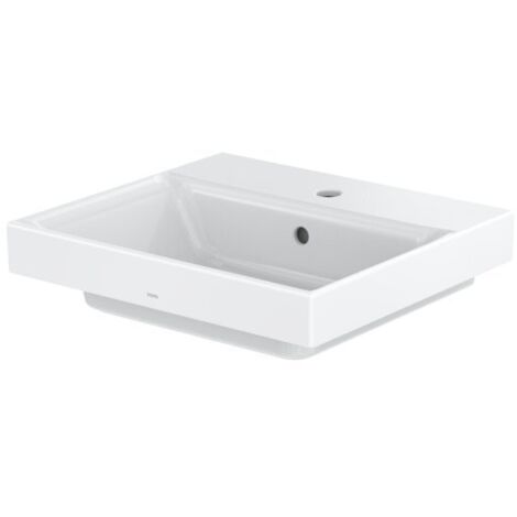Lavabo CS con foro rubinetto e troppopieno bianco 167 x 500 x 450 mm, quadrato TOTO