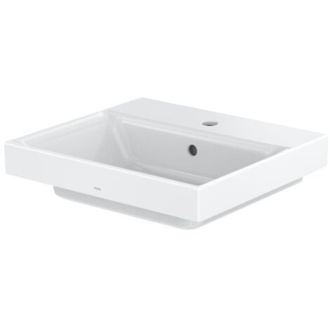Lavabo CS con foro rubinetto e troppopieno bianco 167 x 500 x 450 mm, quadrato TOTO