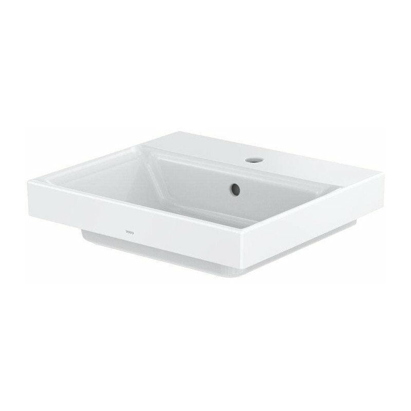 

Lavabo CS con orificio para grifería y rebosadero blanco 167 x 500 x 450 mm, cuadrado TOTO