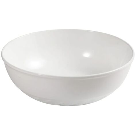Lavabo da appoggio 33 cm bianco lucido con rilievi sul fondo  Logos
