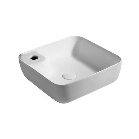 Lavabo da appoggio 42x42 cm, colore bianco