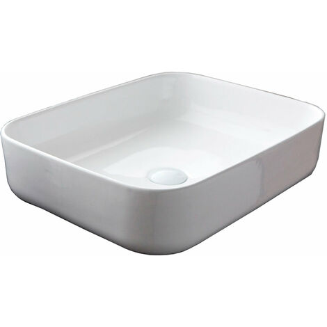Lavabo da Appoggio 50x39x13 cm in Ceramica TFT Helsinki 1 Bianco
