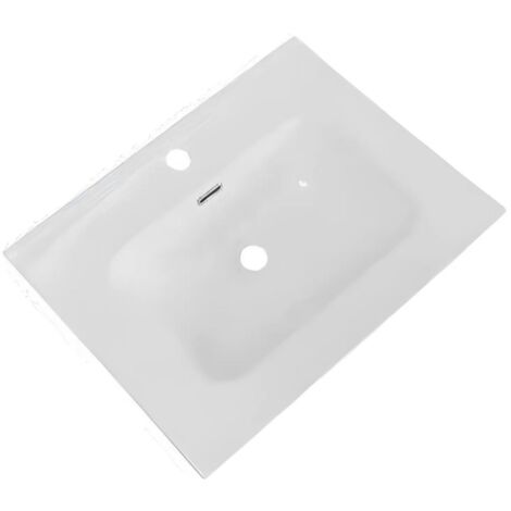 Lavabo da appoggio 61x46.5x14 cm bianco