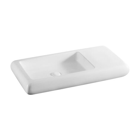 Lavabo da appoggio 80x42 cm - Bianco