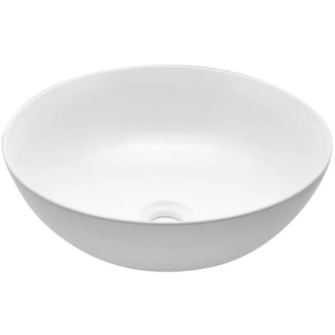 Lavabo da appoggio a ciotola 38,5 cm bianco opaco in ceramica  Espeon