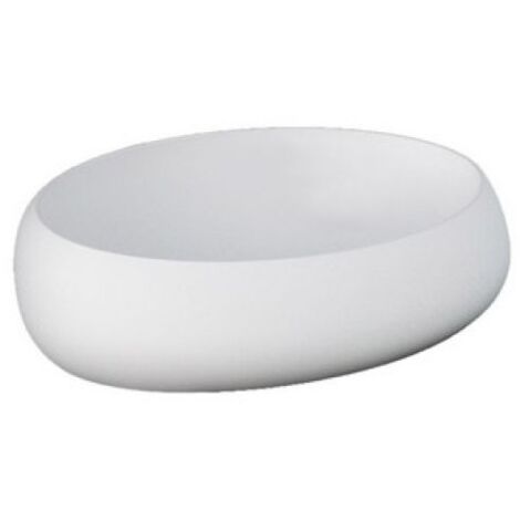 LAVABO DA APPOGGIO CLOUD OVALE Bianco Opaco Matt L. 58 cm