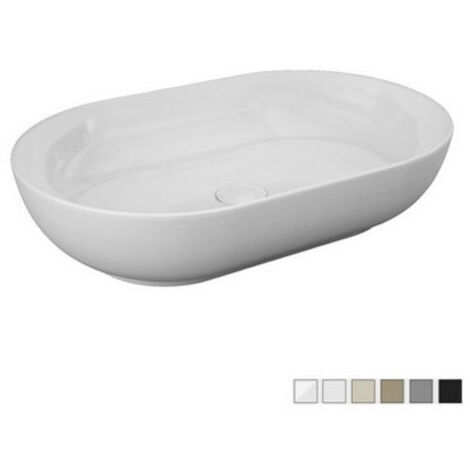 Lavabo da appoggio feeling ovale bianco alpino