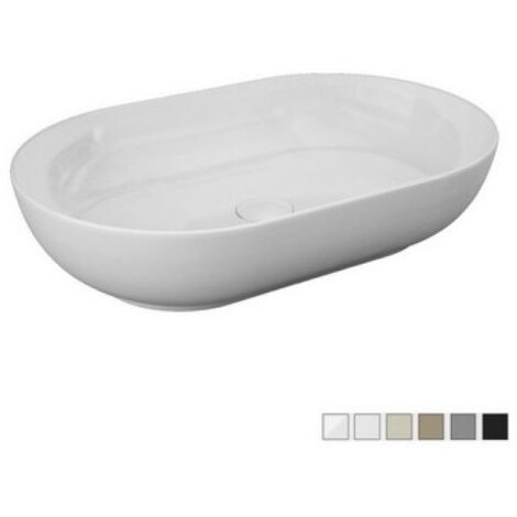 LAVABO DA APPOGGIO FEELING OVALE Bianco Opaco Matt