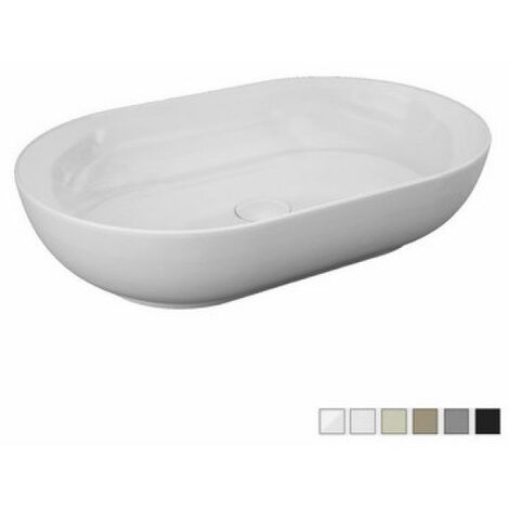 LAVABO DA APPOGGIO FEELING OVALE Grigio Opaco Matt