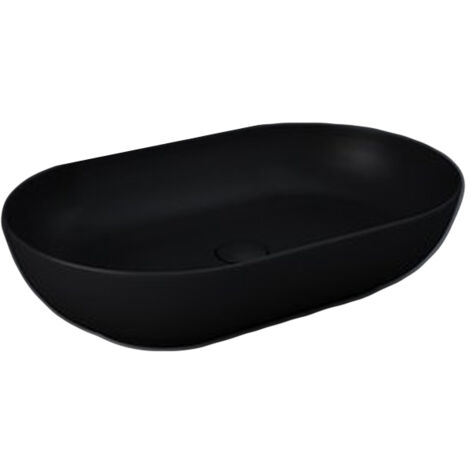 Lavabo da appoggio feeling ovale nero opaco matt