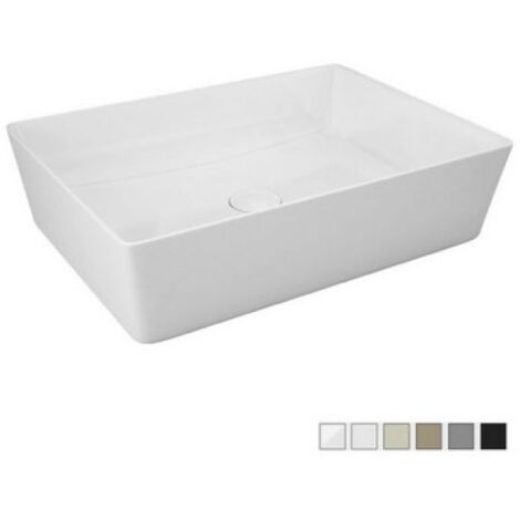 LAVABO DA APPOGGIO FEELING RETTANGOLARE Beige Opaco Matt