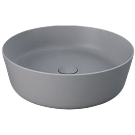 Lavabo da appoggio feeling tondo grigio opaco matt