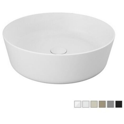 Lavabo da appoggio feeling tondo nero opaco