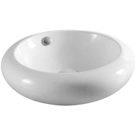 Lavabo da appoggio mod. la31 dm 51.5 bianco piletta non inclusa
