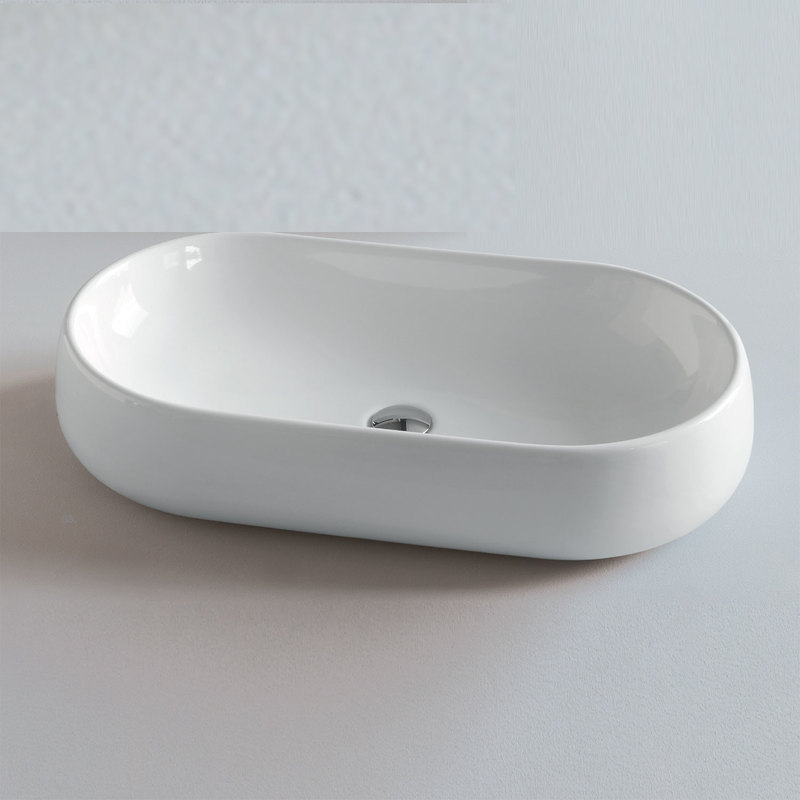 Lavabo Nuvola Azzurra Ceramica.Lavabo Da Appoggio Modello Nuvola 75 Ceramica Azzurra Nuv200b1 Ap8