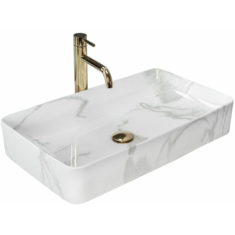 REA - lavabo da appoggio denis shinny marmo - motif