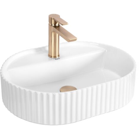 LAVABO DA APPOGGIO REA MARCELA 50 WHITE