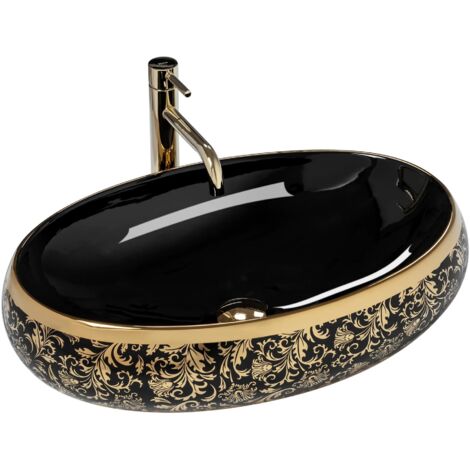 LAVABO da APPOGGIO REA MERYL BLACK / GOLD
