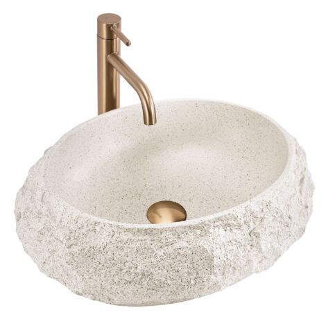 LAVABO DA APPOGGIO REA MIKA  BEIGE