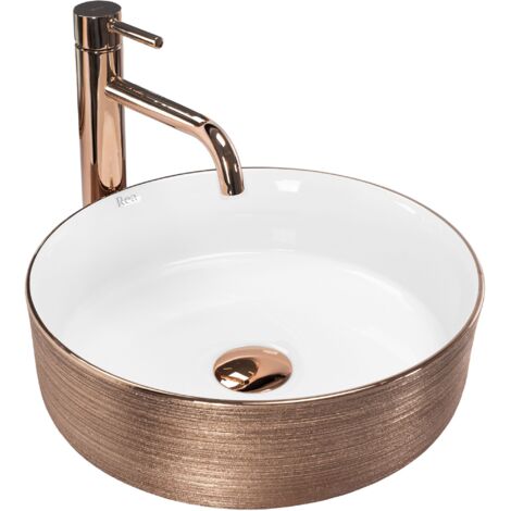 LAVABO da APPOGGIO REA SAMI BRUSH ROSE GOLD