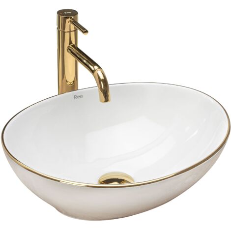 LAVABO da APPOGGIO REA SOFIA GOLD EDGE
