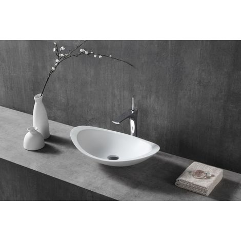 Lavabo da appoggio ovale 60x36 in ceramica in offerta