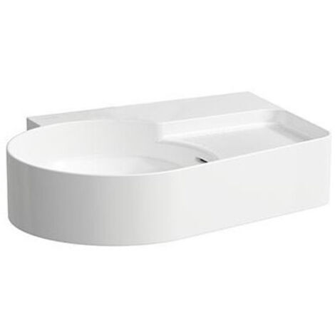 Lavabo da appoggio VAL 530x400 mm bianco senza foro rubinetto, con troppopieno LAUFEN