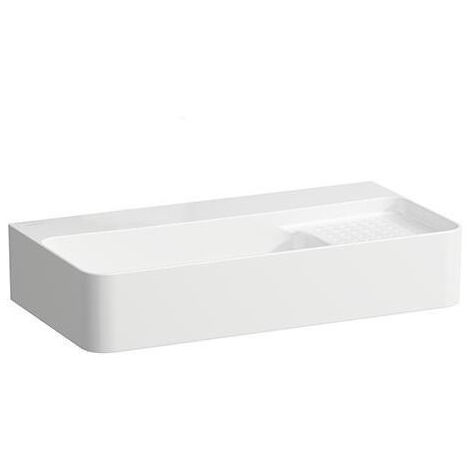 Lavabo da appoggio VAL 600x310 mm bianco senza foro rubinetto, con troppopieno LAUFEN