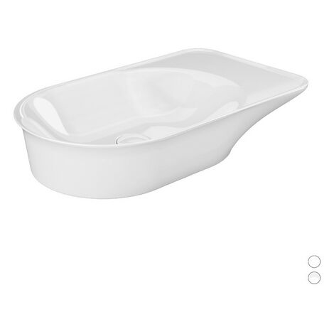 Lavabo da appoggio valet da 64 cm bianco opaco