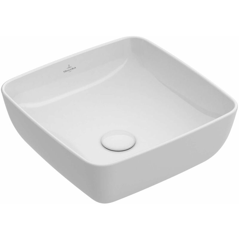 Villeroy&boch - Artis - Lavabo da appoggio, 41x41 cm, CeramicPlus, bianco alpino 417841R1