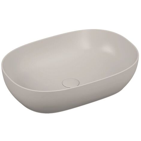 Lavabo da appoggio Vitra ovale 60 cm bianco lucido 5995B403-0016