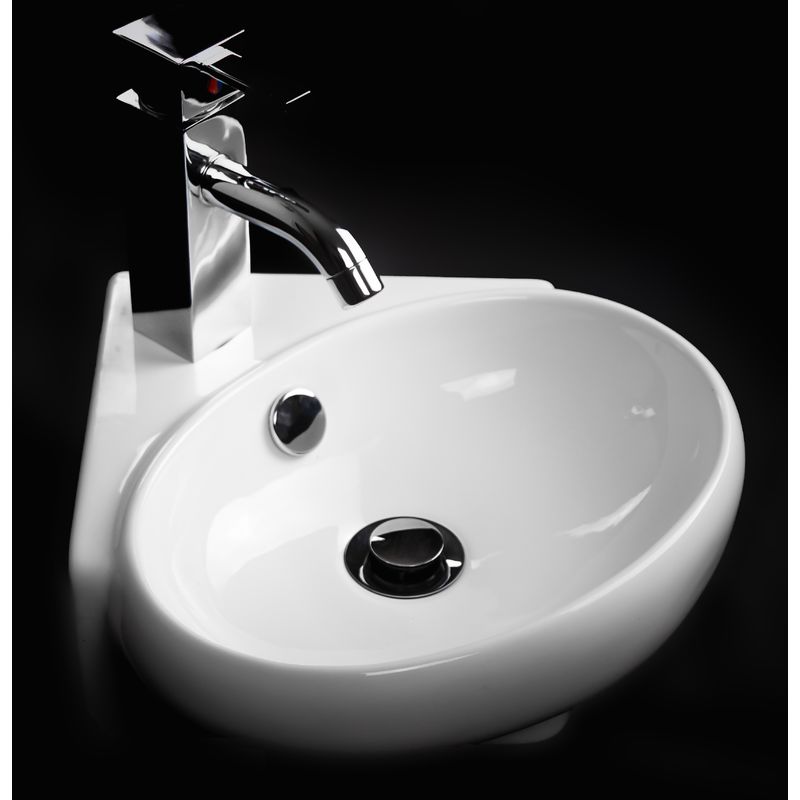 Lavabi D Arredo Ceramica.Lavabo Da Arredo 35 X 35 Quadrato Ceramica Bianco Sanitari H33311tr45180000