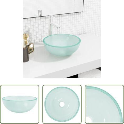 Lavabo da bagno -  Lavandino in Vetro Temperato 30x12 cm Smerigliato