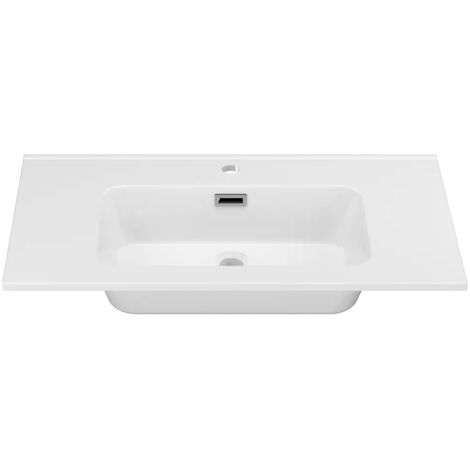 Lavabo da Incasso 81x46cm in Resina Minerale Mod. Vael