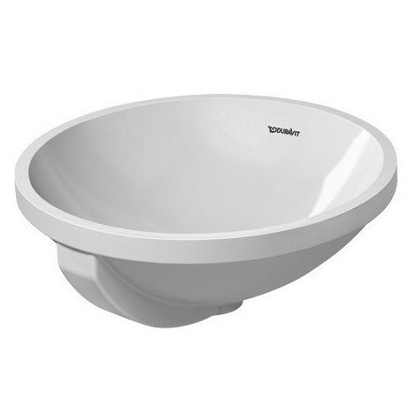 Lavabo da incasso Duravit ARCHITEC con troppopieno senza pedana per rubinetteria d-400 senza pedana per rubinetteria we