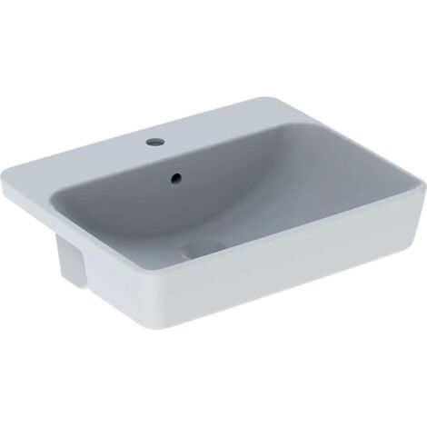 Lavabo da semincasso GE VariForm. quadrato 55x45cm. Sig. St. m. l.