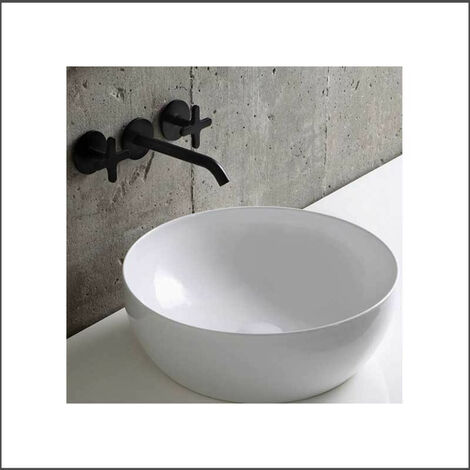 Lavabo d'Appoggio Elegance Circle Diametro 40 cm - h12 cm - Alice Ceramica