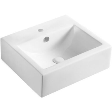 LAVABO D'APPOGGIO MOD. LA45 CM 50.5 X 44.5 Bianco